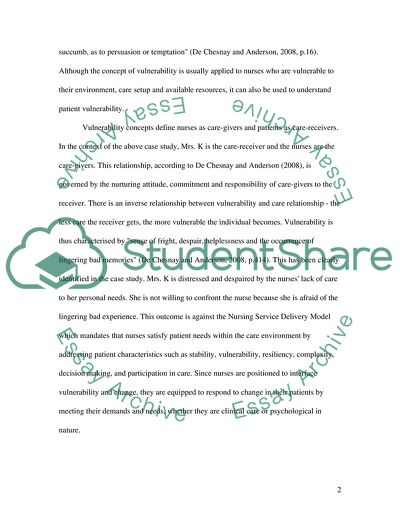 Nursing: Caring for the Vulnerable