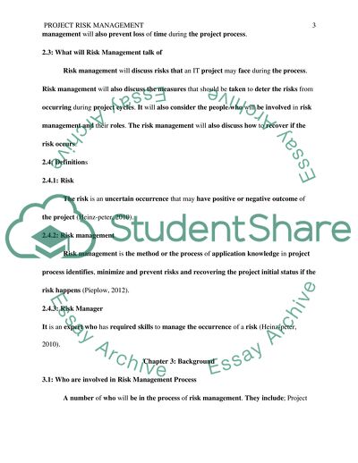 Project Risk Management