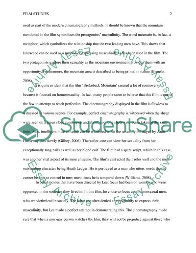 Means Producing Masculanity in Brokeback Mountain