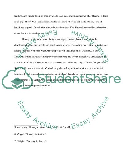 The Different Roles Played By African Men And Women During Slavery