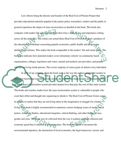 The Real Cost of Prisons Comix