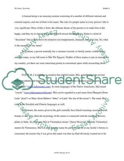 Name etymology theme