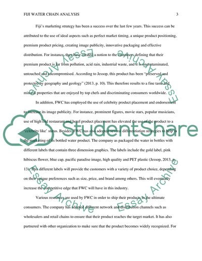 Bottled Fiji Water Chain Analysis