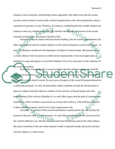 Nineteenth-Century Philosophy: Marx versus Feuerbach