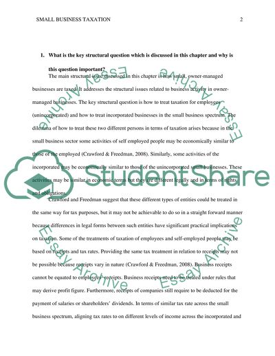 Individual Business Taxation