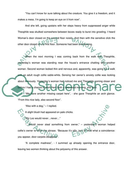 A Detective Story for Creative Writing: Gaining the Reputation