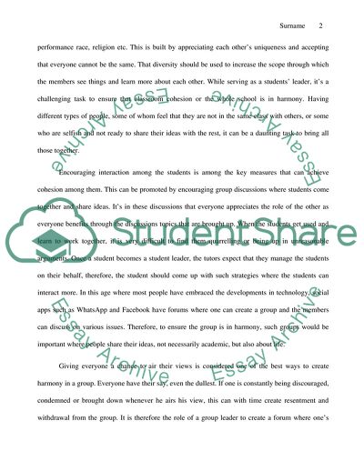 Cohesion and Performance in Groups