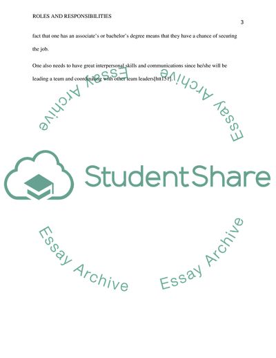 Roles and Responsibilities of the Clinical Research Team