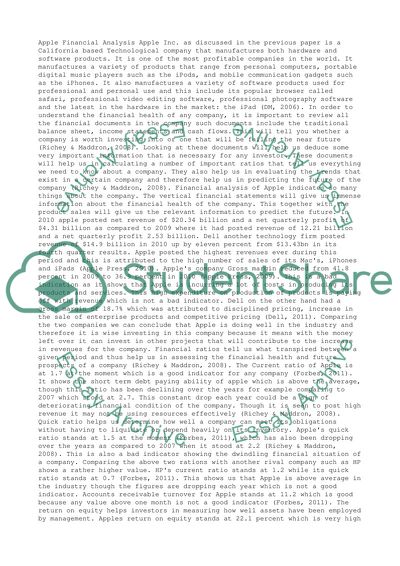 Business Analysis Part II