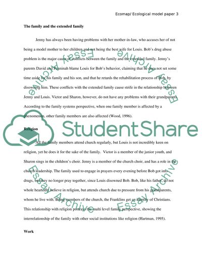 Ecomap/ Ecological Model Paper