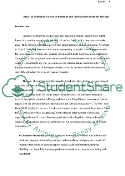 Hurricane Katrina: Impact on Bermuda