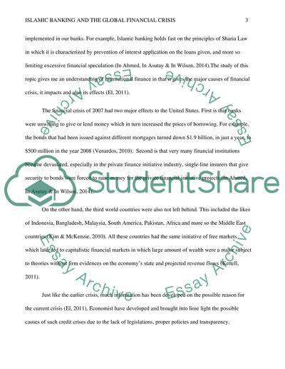 Islamic Banking in Averting Financial Crisis