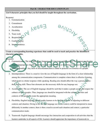 Horizontal Map and Curriculum Chart