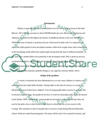 Obesity in Mississippi