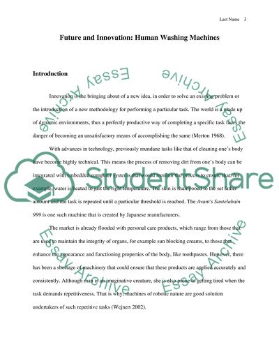 The Human Washing Machine and the Populace in their Cleaning Areas