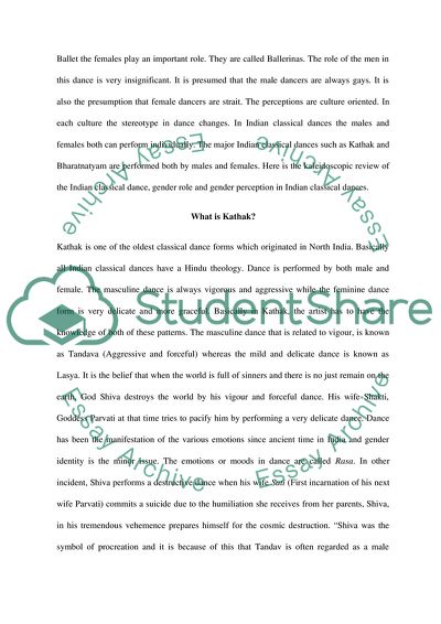 Dance and Gender Identity