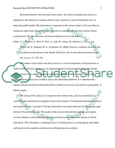 Role of Exercises for Cardiovascular Health