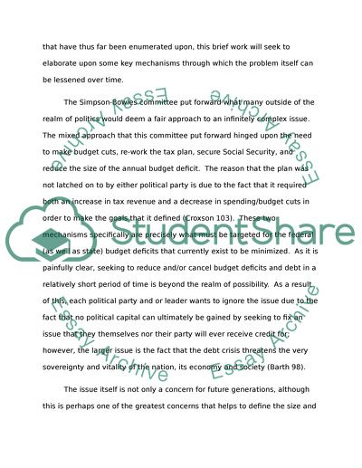 On the Issue of Debt