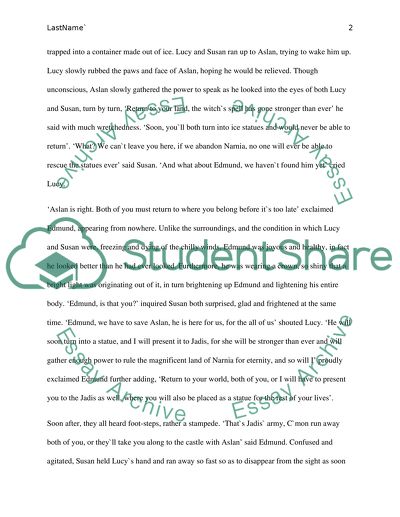 The Lion, the Witch, and the Wardrobe by Lewis and Baynes - Possible Novels Outcomes