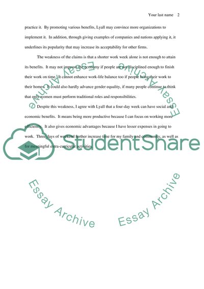 Response and Summary