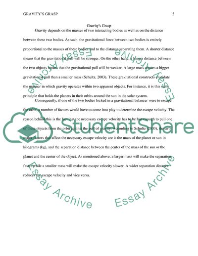 The Issues of Gravitys Grasp