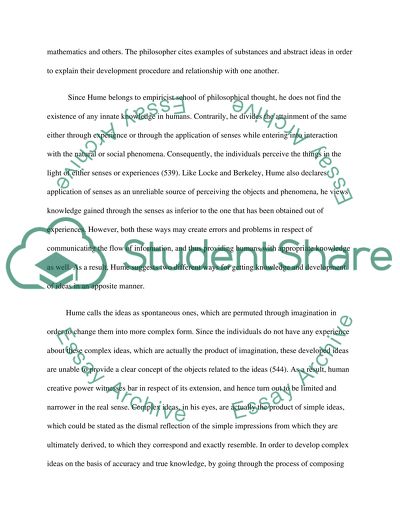 Distinguished eighteenth century empiricist philosophers