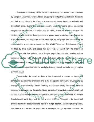 Sand try Therapy/play therapy