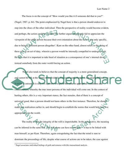 The case against hurting others