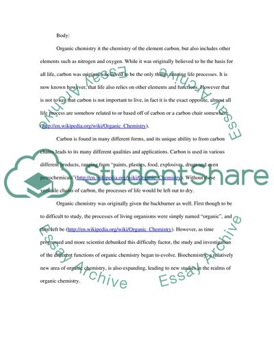 thesis in organic chemistry