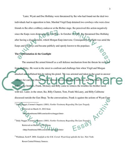 Wyatt Earp and the Shootout at the O K Corral