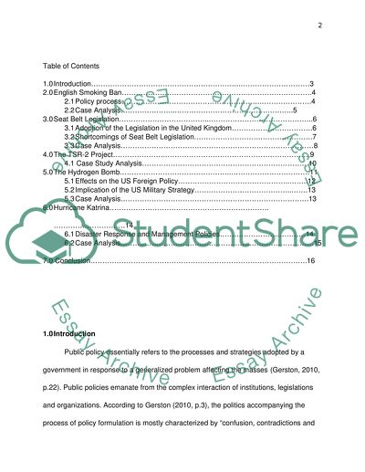 School of Social Science and Public Policy. Case Studies in Policy Decision