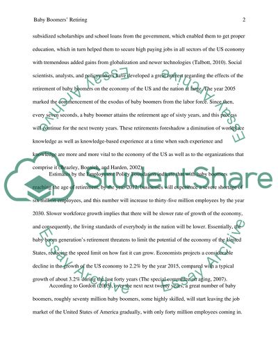 The Effects of Baby Boomers Retiring Will Have on the Economy