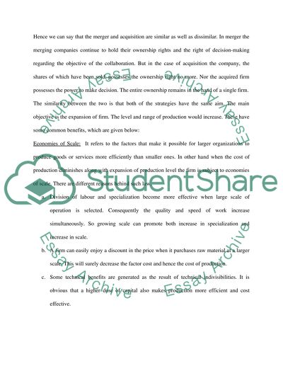 Merger and Acquisition: Prospect and Retrospect