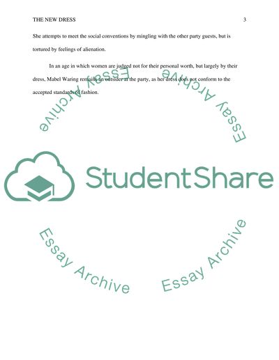 The New Dress by Virginia Woolf - Women and Fiction