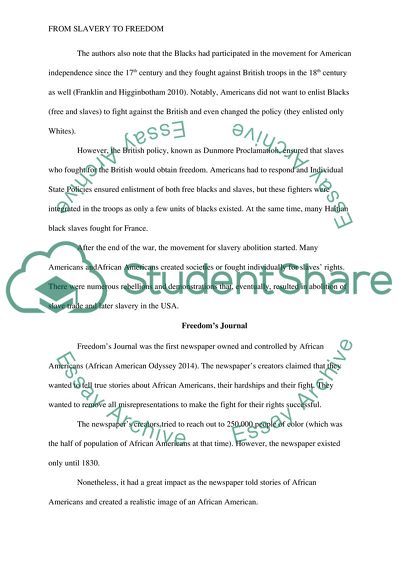 From Slavery to Freedom, Edition 9, CHAPTER 5,and ODYSSEY PART 2B