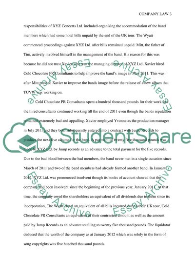 The Legal Stand of the Case of Company