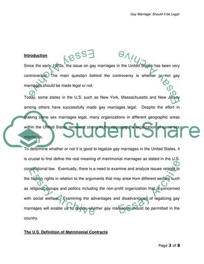 Human Rights and Its Connection with Gay Marriages