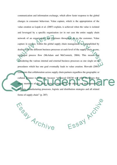 Supply Chain Management