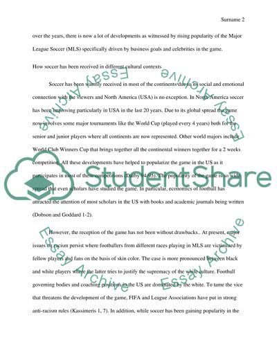 Soccer Game Transferred from Europe to USA