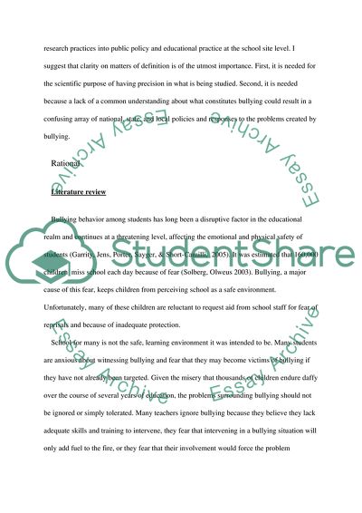 Emotionl Litercy Interventions In the Prevention of Bullying Within the Pstorl System of School
