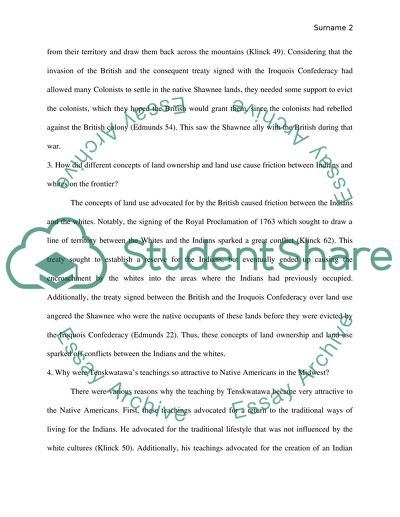 Shawnee and British Relationship to the Iroquois Confederacy