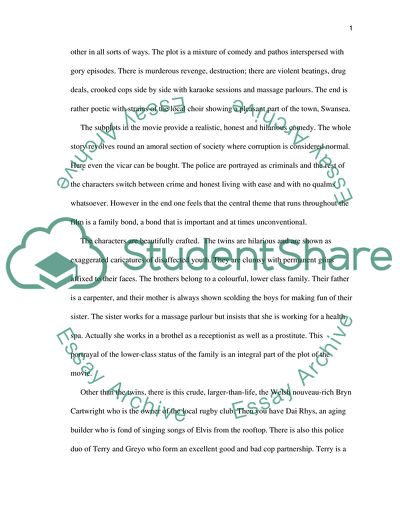 Twin Town as a Sequence of Revenge