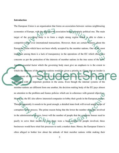 Business and Politics in Europe