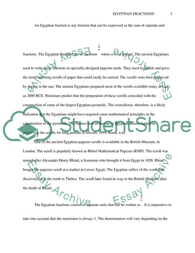 The Counting System in Ancient Egypt