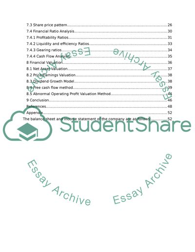 Tate and Lyle Plc Financial Valuation