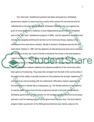 Was land redistribution in Zimbabwe a good or bad thing