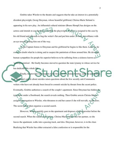 The Stasi Officer in The Lives of Others