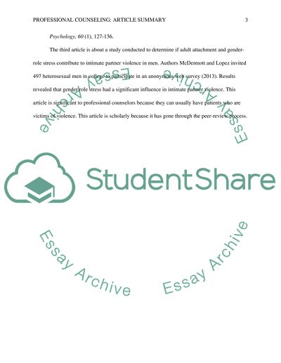 Professional School Counseling