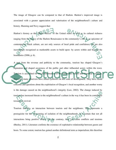 Urban Tourism, Sports Tourism and Regeneration