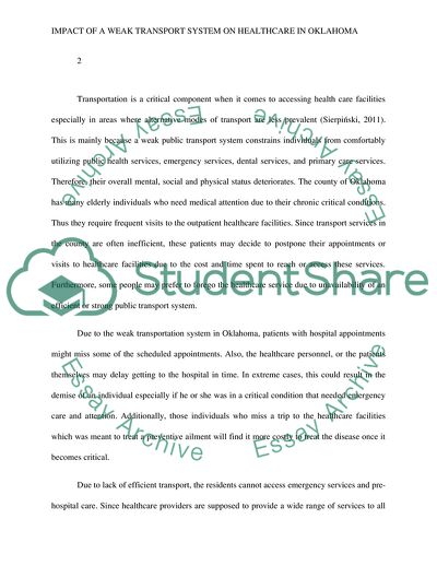 The Underutilized Public Transport in the Oklahoma County